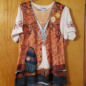 Hippie costume tee